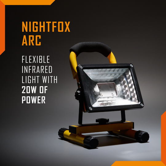 Nightfox Arc | Powerful IR Floodlight | Wide beam | USB charging