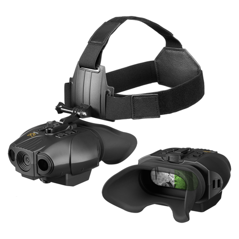 Nightfox Swift 2 Night Vision Goggles with Head Strap | Two angles