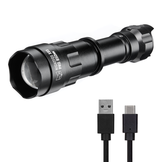 Nightfox XB5 Pro ir LED TORCH - 850nm with white background