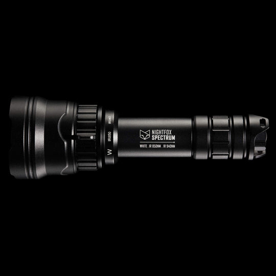 Nightfox Spectrum Triple Led Infrared Torch | Side angle | White | IR 850NM | IR 940NM