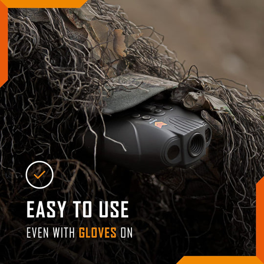 Swift NVGs being used by person in ghillie suit wearing gloves