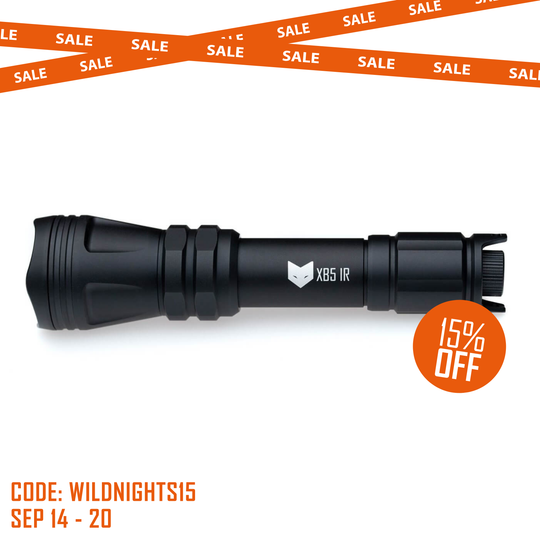 Nightfox XB5 850nm Infrared LED Flashlight