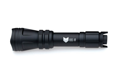 Nightfox XB5 850nm Infrared LED Flashlight | Side angle with white background